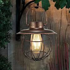 Outdoor Hanging Solar Lantern With Hook