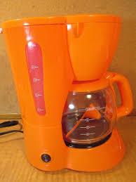 The first sip of coffee from the first coffee maker was brewed in 1780. Kitchen Selectives Colors 5 Cup Coffee Maker Tangerine Orange Rare Color New 5 Cup Coffee Maker Coffee Maker Coffee