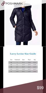 Larry Levine Faux Fur Trim Quilted Down Coat Blue Larry