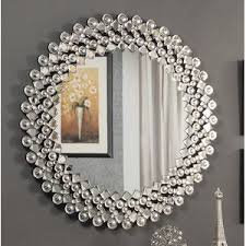 crystal wall mirror frame diy mirror