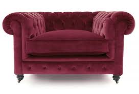 vintage velvet chesterfield armchair