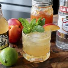 peach moscow mule tail drink recipe