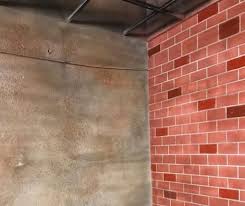 Diy Faux Brick Design On Concrete Walls