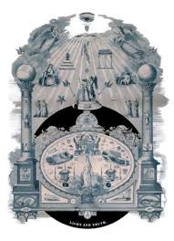 Light And Truth Masonic Chart Art Ring Fellowcraft Master Mason Print Poster