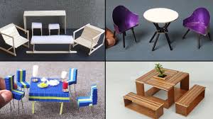 5 easy miniature furniture table