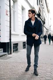 pea coat with long sleeve t shirt