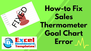 How To Fix Sales Goal Error Of Excel Thermometer Chart