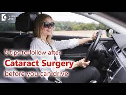 after cataract surgery can you drive