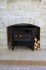 Arched Fireplace Opening With Airstone