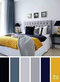 navy blue yellow and grey bedroom best