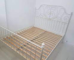 Ikea Leirvik Queen Bed Frame Furniture