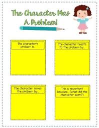 The Character Has A Problem Anchor Chart Character Analysis
