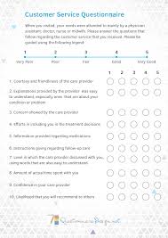 Pin By Questionnaire Samples On Customer Service