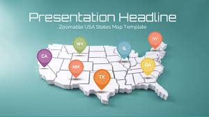 Usa Map Presentation Template By Prezi Templates By