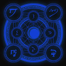 See more ideas about magic symbols, magic circle, transmutation circle. Arcane Grimoire Veneficus Compingo Blue Digital Art By Kaleidoscopik Photography