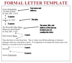 Formal Letter Format Sample Theveliger