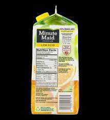 low acid 100 orange juice