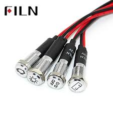 Hot Discount 5169e Filn 8mm Warning Dashb Red Yellow White Blue Green 12v Led Indicator Light With 20cm Cable With Symbol Cicig Co