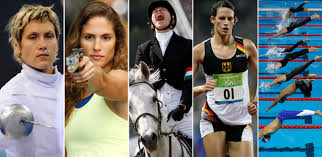 The modern pentathlon, based on the skills (fencing, shooting, swimming, running, and horseback riding) needed by a battlefield courier, was first included in the olympic games of 1912, and it was a team event from 1952 to 1992.in 2000 it became a women's event in the olympics. The Glorious Irrelevance Of Modern Pentathlon The Atlantic