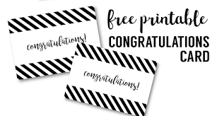 To put these handmade cards together in minutes, just download and print the card in color on white cardstock. Free Printable Congratulations Card Paper Trail Design