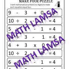 Make Four Puzzle Number Challenge