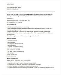 Excellent capability of managing the operations of the bank. Free 7 No Experience Resume Samples In Ms Word Pdf