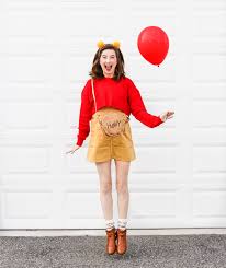 Easy, simple diy homemade tiger costume idea for kids using super soft basics from primary. Pooh Bear Costume Diy