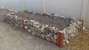 Diy River Rock Garden Bed Rooted Revival