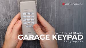 how to program garage door keypad in a