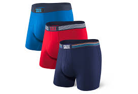 Saxx Ultra Boxer 3 Pieces Bundle Blue Navy Red