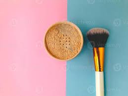 loose powder on a bright background
