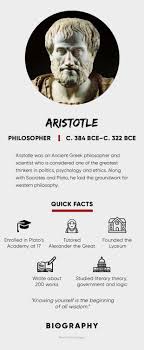 To 322 b.c.) was an ancient greek philosopher and scientist who is still considered one of the greatest thinkers in politics, psychology and ethics. Aristotle Psychology Quotes Works Biography