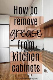 removing grease from kitchen cabinets