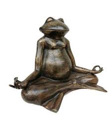 Meditating Frog Yoga Statue Animal Yoga