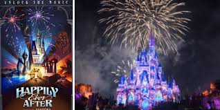 stream of happily ever after fireworks