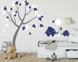 Nursery Tree Decal With Elephants