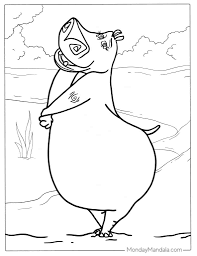 22 hippo coloring pages free pdf