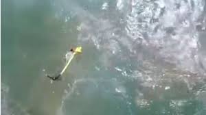 drone rescues teen swimmers stranded in