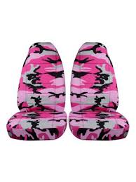 Camouflage Car Seat Covers W 2 Separate