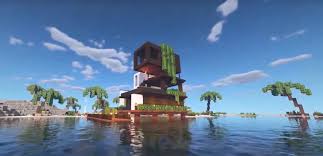 minecraft beautiful modern beach house