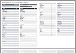 free project cost templates smartsheet