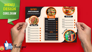 restaurant menu design in coreldraw