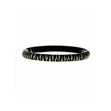 zebra print enamel bracelet