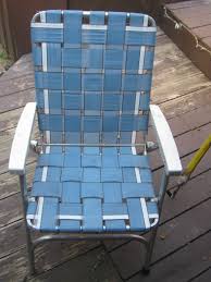 blue patio chair