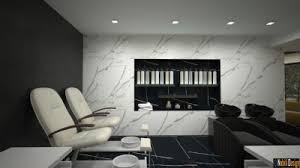 A beauty salon owner who wants more than just steady business will be looking at every possible way from the start to design their place of business memorably. Beauty Salon Interior Design In Tbilisi Hair Salon Project