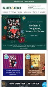Today's best barnes and noble december coupons & coupon codes last verified today. Find A Great Book Club Selection With B N Barnes Noble Email Archive