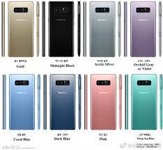 new arrival samsung galaxy s20 fe 5g 8gb ram/256gb rom⭐ original samsung malaysia ✅. Samsung Galaxy Note 8 Leaks Wide Colour Options Scores Big On Geekbench Technave