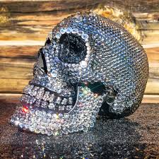 Black Skull Adorned With Thousands Of