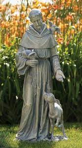St Francis Garden Statue With Deer