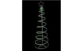 How to light a christmas tree. Green With Red Star 3d Led Spiral Rope Light Rewardia